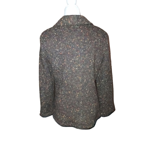 Rentfrew Jacket Coat S USA Brown Speckled Woman Collared Full Zip vintag… - Picture 3 of 3